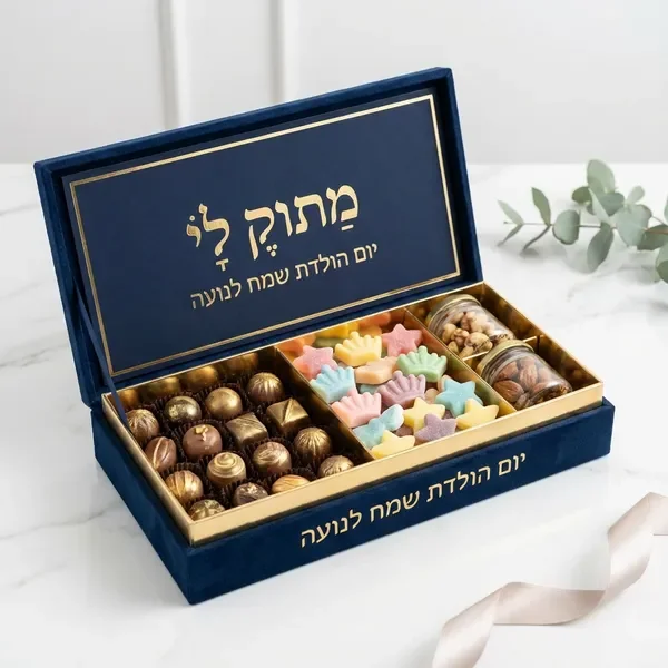 חבילת ממתקים פרימיום עם עיצוב אישי